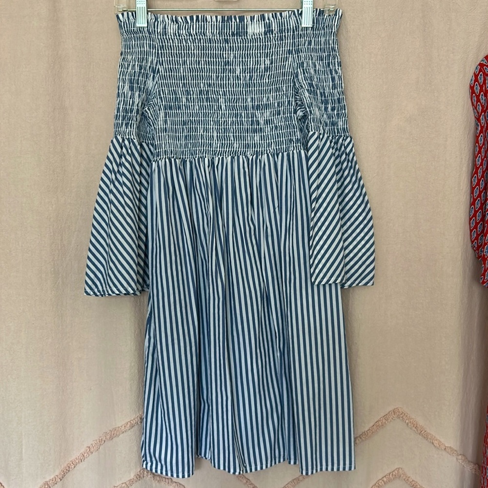 White and Blue Small Sanctuary DRESS